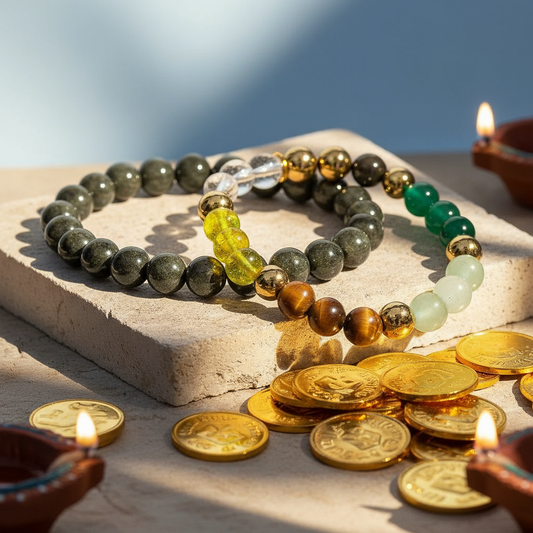 Pyrite Bracelet & Money Magnet Bracelet Combo