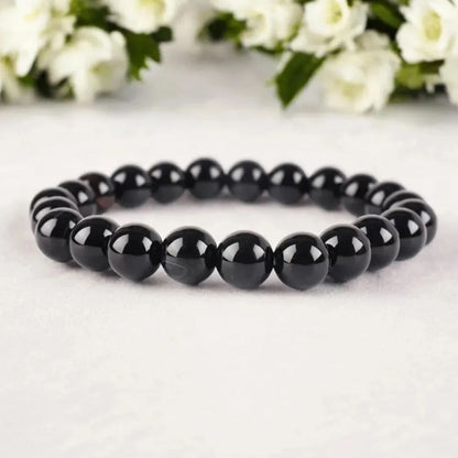Black Obsidian Unisex Bracelet - Pure Nazar Protection & Growth