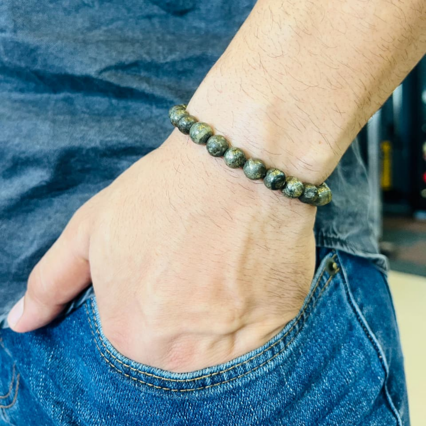 Raw Pyrite Bracelet