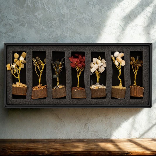 Mini Gemstone Bonsai Tree Set (Pack of 6)