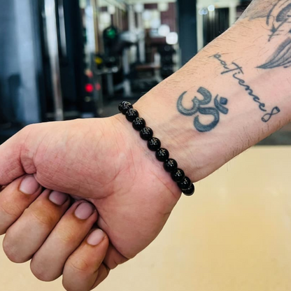 Black Obsidian Unisex Bracelet - Pure Nazar Protection & Growth