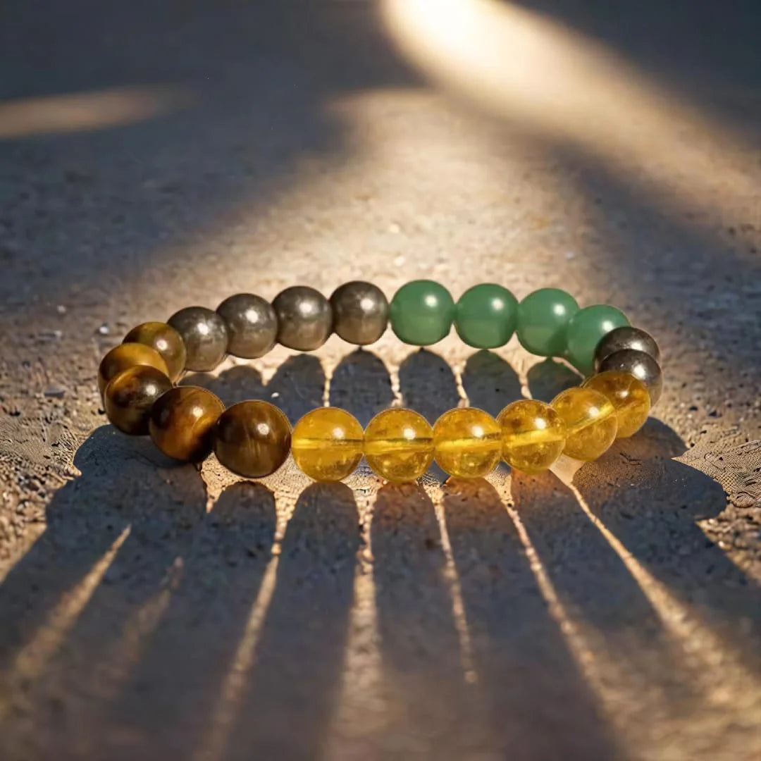 Pyrite Lakshmi Ganesh Ji Frame with Money Magnet Bracelet