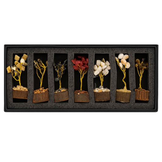 Mini Gemstone Bonsai Tree Set (Pack of 6)