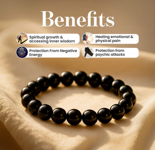 Richie Rich Combo (Pyrite bracelet + Black Obsidian Bracelet)