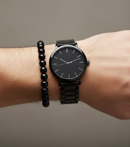 Black Obsidian Unisex Bracelet - Pure Nazar Protection & Growth